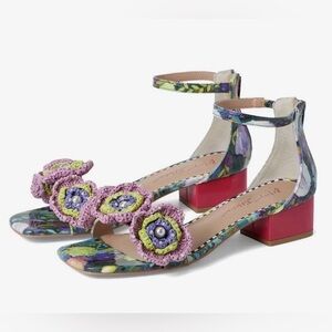 Betsey Johnson Brandee Floral Bright Sandal Size 11 New In Box